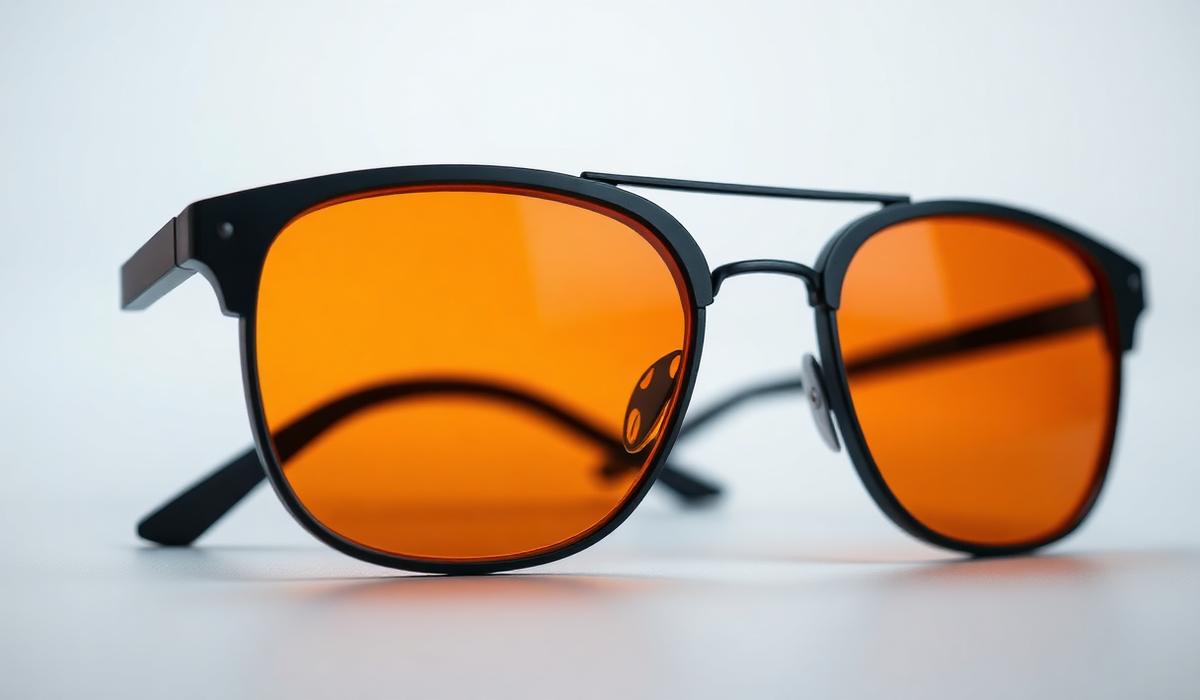 VisionDrive Nachtfahrbrille mit schwarzem Rahmen und bernsteinfarbenen Gläsern